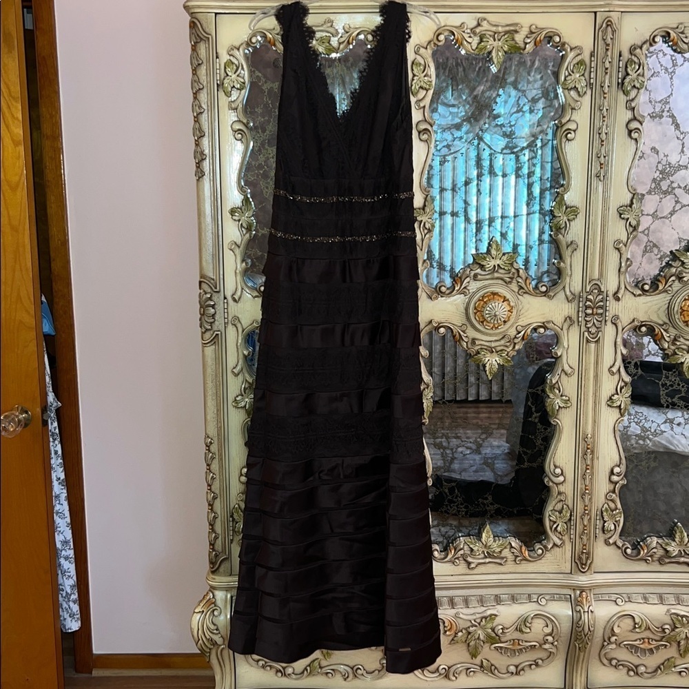 JS Collections Brown Sleeveless Dress